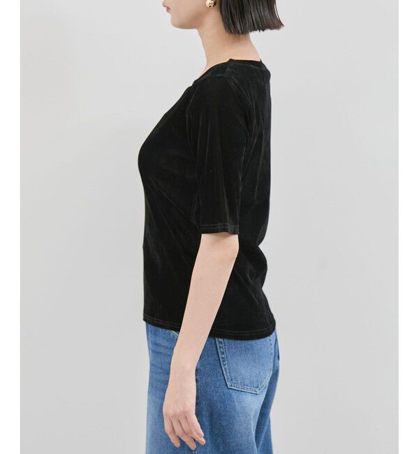 VIS「シーアベロア5部袖プルオーバー」|Tシャツ・カットソー|