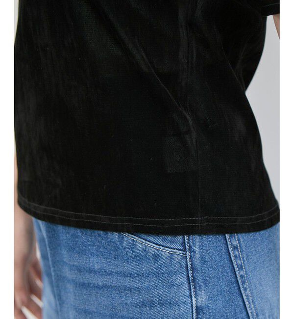 VIS「シーアベロア5部袖プルオーバー」|Tシャツ・カットソー|