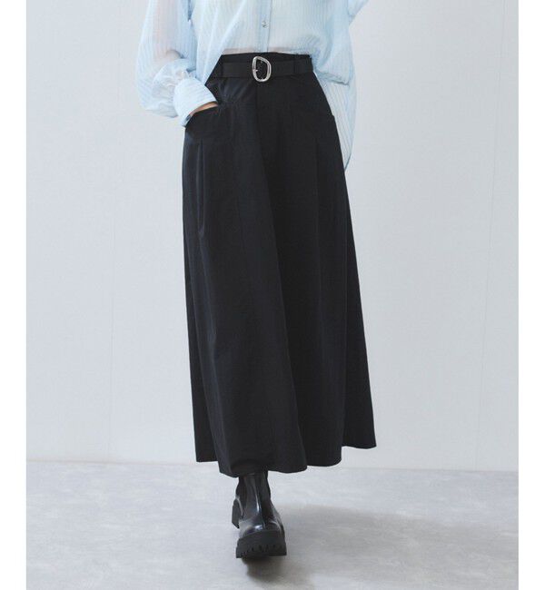 VIS「ウエスト切替デザインフレアスカート」|スカート|