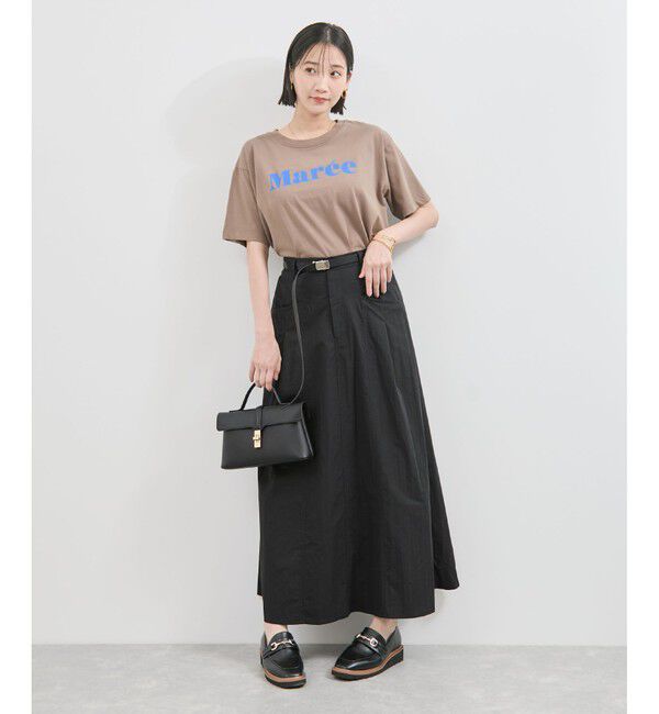 VIS「ウエスト切替デザインフレアスカート」|スカート|