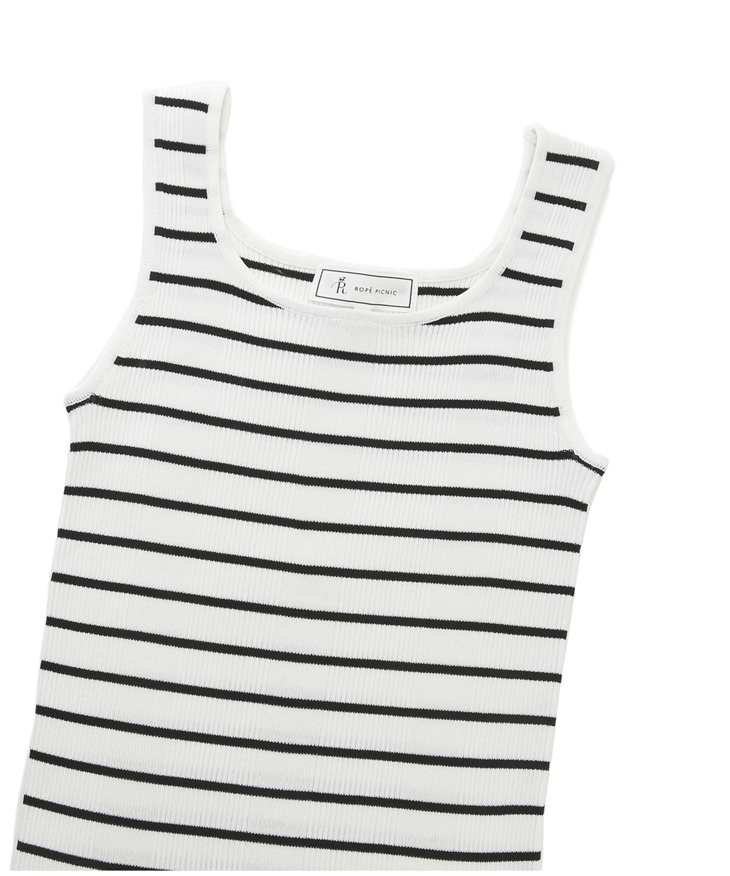 Rope&rsquo;Picnic「UVカット・洗濯機OK/スクエアネックニットタンクトップ」|タンクトップ|