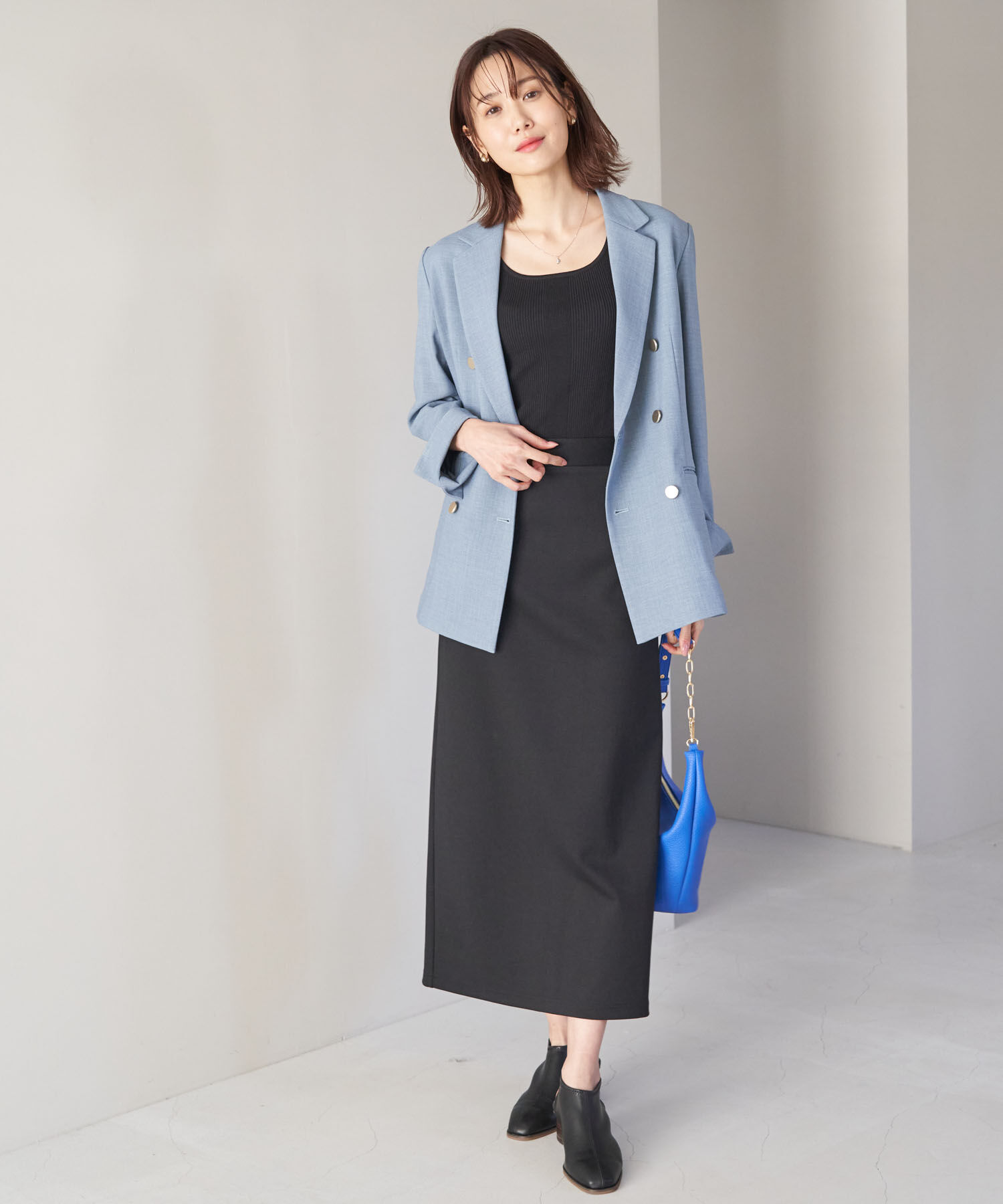 Rope&rsquo;Picnic「UVカット・洗濯機OK/スクエアネックニットタンクトップ」|タンクトップ|