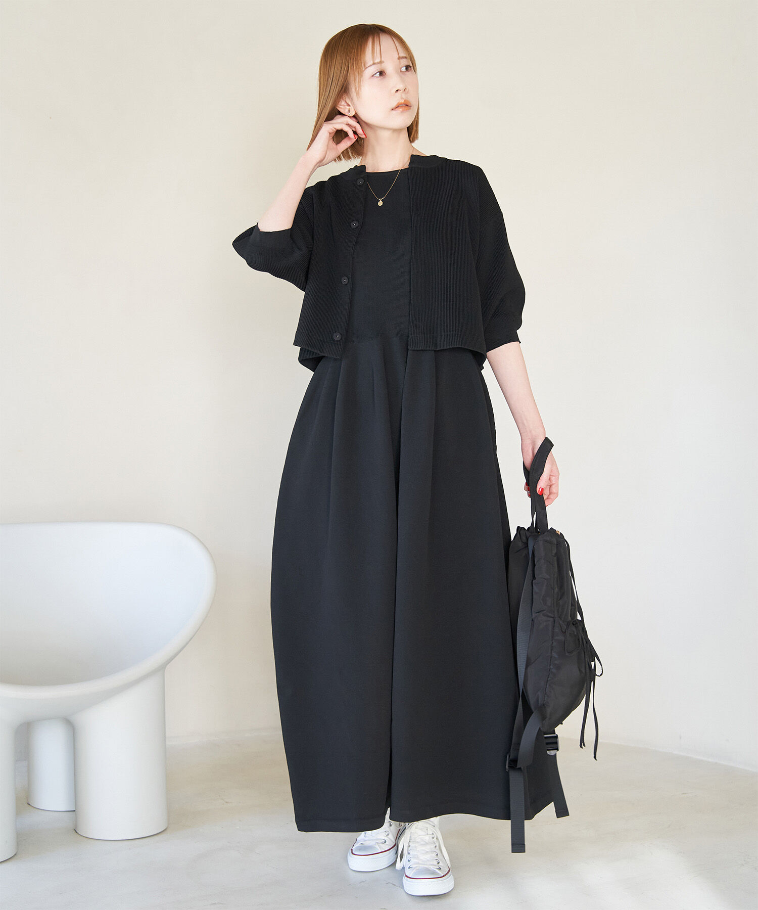 Rope&rsquo;Picnic「【emur/エミュール】スポンジカーディガン」|カーディガン|