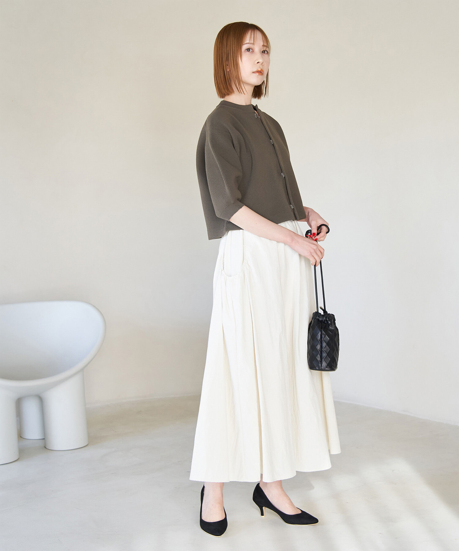 Rope&rsquo;Picnic「【emur/エミュール】スポンジカーディガン」|カーディガン|