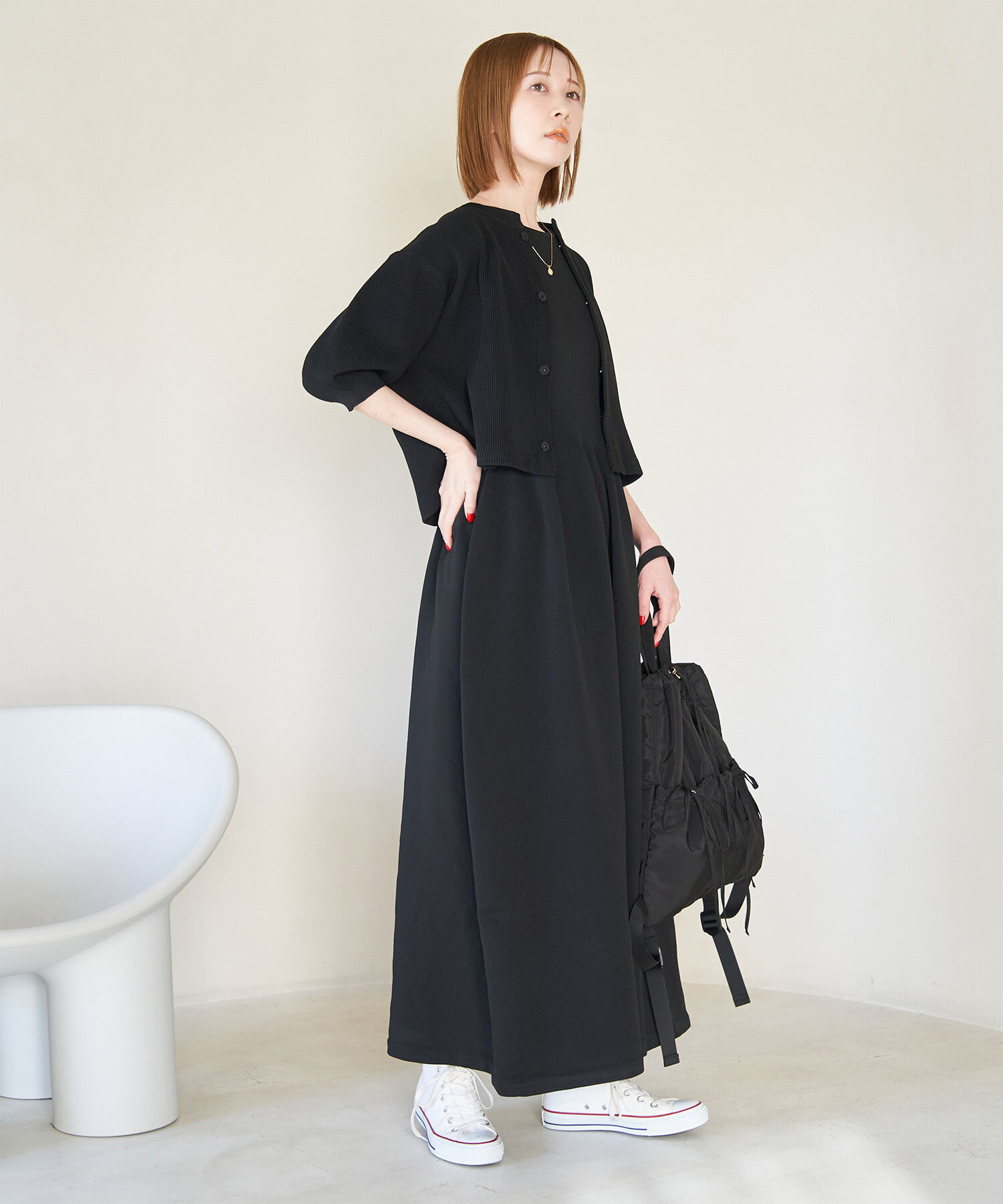 Rope&rsquo;Picnic「【emur/エミュール】スポンジカーディガン」|カーディガン|