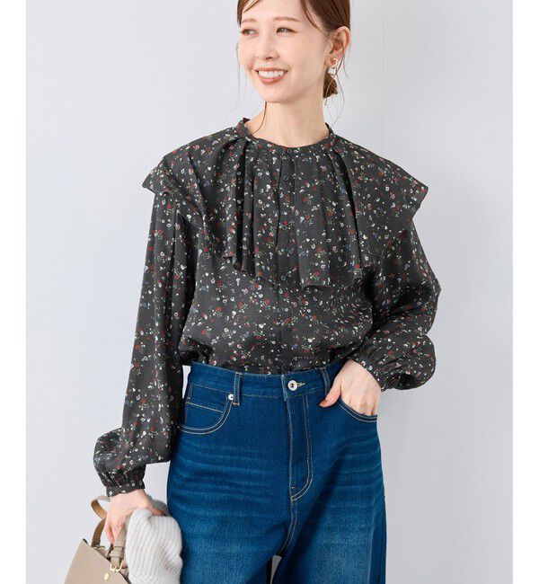 Rope&rsquo;Picnic「フリルカラーブラウス」|シャツ・ブラウス|