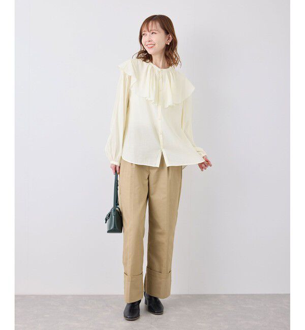 Rope&rsquo;Picnic「フリルカラーブラウス」|シャツ・ブラウス|