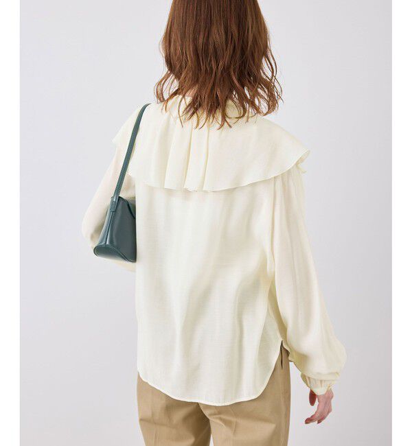 Rope&rsquo;Picnic「フリルカラーブラウス」|シャツ・ブラウス|