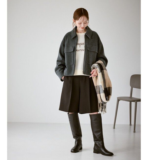 Rope&rsquo;Picnic「スウェットライクロゴニットプルオーバー」|ニット・セーター|