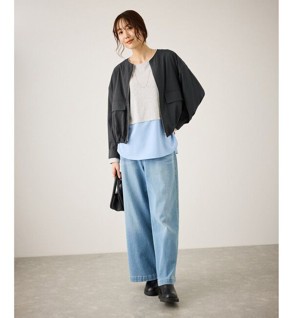 Rope&rsquo;Picnic「レーヨンナイロンブルゾン」|ブルゾン・スタジャン|