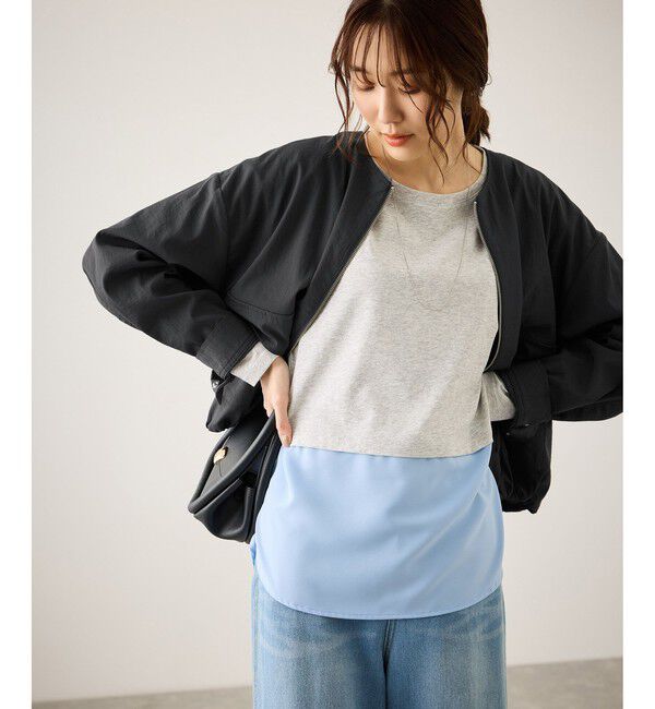 Rope&rsquo;Picnic「レーヨンナイロンブルゾン」|ブルゾン・スタジャン|