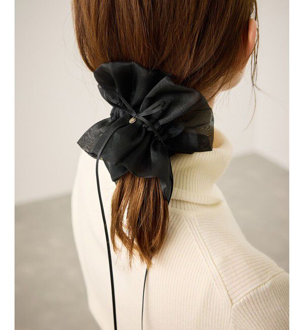 ROPE PICNIC PASSAGE「オーガンジーギャザーシュシュ」|ヘアゴム・シュシュ|