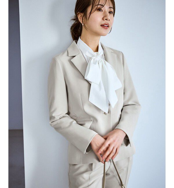 Rope&rsquo;Picnic「360&deg;ウルトラストレッチ テーラードジャケット/ UVカット・花粉ガード・セットアップ対応」|テーラードジャケット|