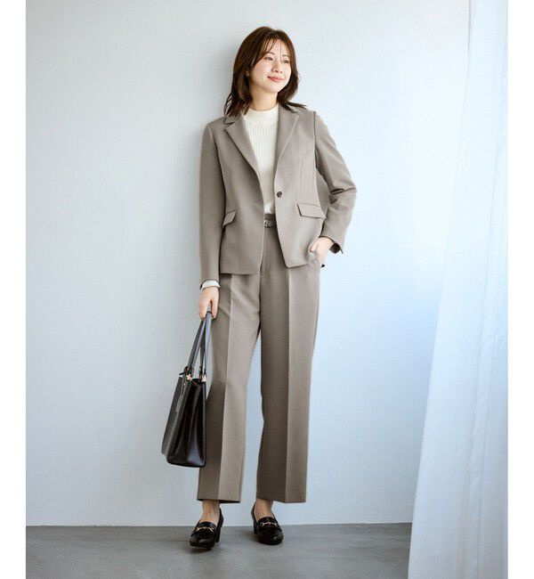 Rope&rsquo;Picnic「360&deg;ウルトラストレッチ テーラードジャケット/ UVカット・花粉ガード・セットアップ対応」|テーラードジャケット|