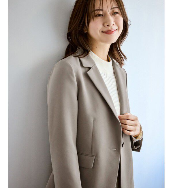 Rope&rsquo;Picnic「360&deg;ウルトラストレッチ テーラードジャケット/ UVカット・花粉ガード・セットアップ対応」|テーラードジャケット|