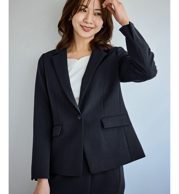 Rope&rsquo;Picnic「360&deg;ウルトラストレッチ テーラードジャケット/ UVカット・花粉ガード・セットアップ対応」|テーラードジャケット|