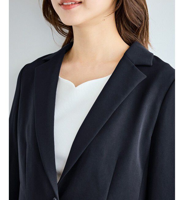 Rope&rsquo;Picnic「360&deg;ウルトラストレッチ テーラードジャケット/ UVカット・花粉ガード・セットアップ対応」|テーラードジャケット|