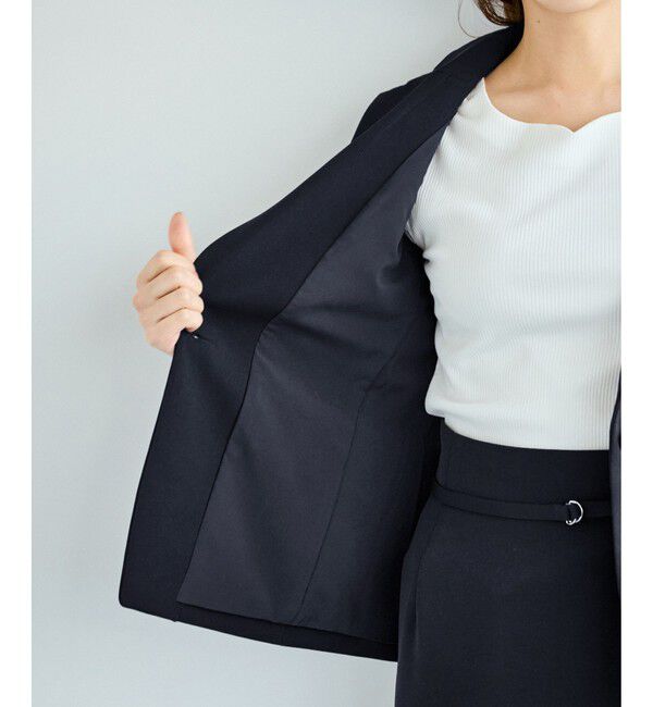 Rope&rsquo;Picnic「360&deg;ウルトラストレッチ テーラードジャケット/ UVカット・花粉ガード・セットアップ対応」|テーラードジャケット|