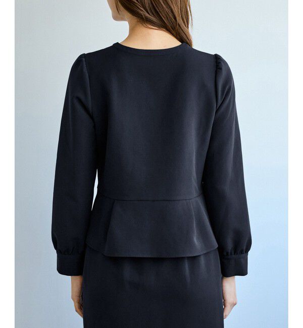 Rope&rsquo;Picnic「【WEB限定】360&deg;ウルトラストレッチ 羽織れるペプラムブラウス/ 花粉ガード・セットアップ対応」|シャツ・ブラウス|