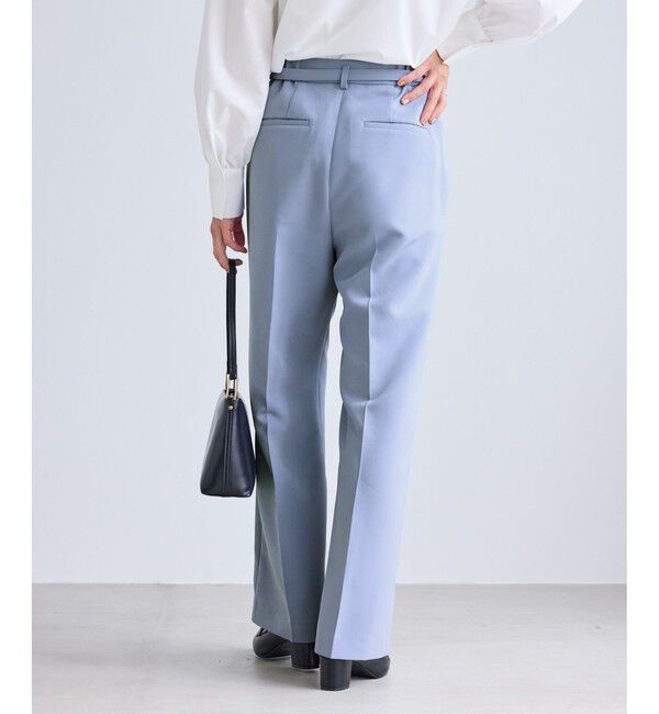 Rope&rsquo;Picnic「【WEB限定カラー】360&deg;ウルトラストレッチ ワイドパンツ/花粉ガード・セットアップ対応」|チノ|