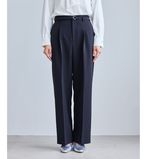 Rope&rsquo;Picnic「【WEB限定カラー】360&deg;ウルトラストレッチ ワイドパンツ/花粉ガード・セットアップ対応」|チノ|