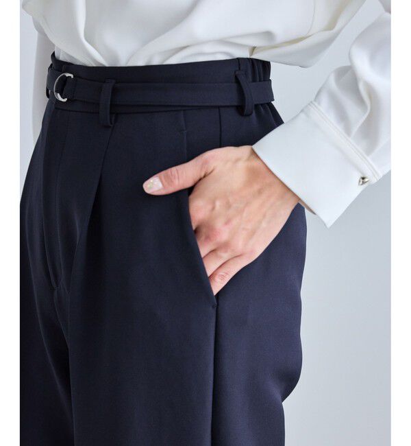 Rope&rsquo;Picnic「【WEB限定カラー】360&deg;ウルトラストレッチ ワイドパンツ/花粉ガード・セットアップ対応」|チノ|