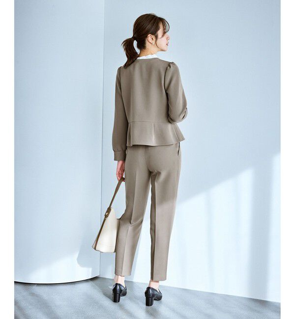 Rope&rsquo;Picnic「【WEB限定カラー】360&deg;ウルトラストレッチ テーパードパンツ/花粉ガード・セットアップ対応」|チノ|