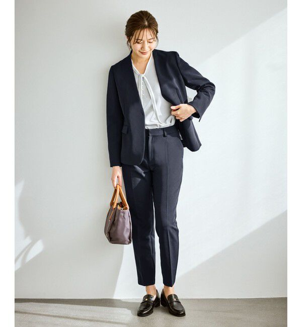 Rope&rsquo;Picnic「【WEB限定カラー】360&deg;ウルトラストレッチ テーパードパンツ/花粉ガード・セットアップ対応」|チノ|