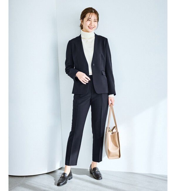 Rope&rsquo;Picnic「【WEB限定カラー】360&deg;ウルトラストレッチ テーパードパンツ/花粉ガード・セットアップ対応」|チノ|