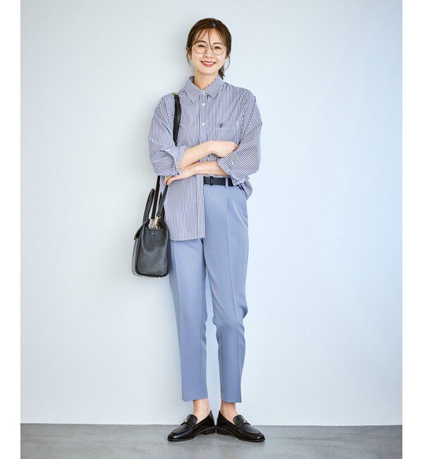 Rope&rsquo;Picnic「【WEB限定カラー】360&deg;ウルトラストレッチ テーパードパンツ/花粉ガード・セットアップ対応」|チノ|