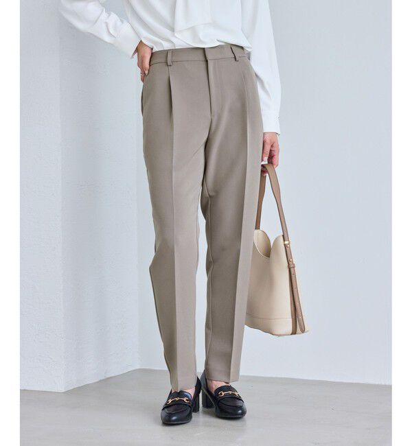 Rope&rsquo;Picnic「【WEB限定カラー】360&deg;ウルトラストレッチ テーパードパンツ/花粉ガード・セットアップ対応」|チノ|ベージュ系(28)