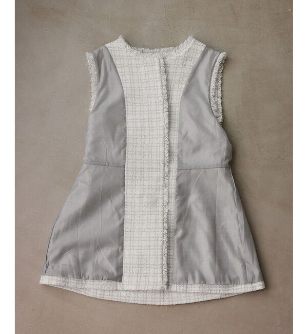 Rope&rsquo;Picnic「【WEB限定カラー】ツイード金ボタンジレベスト/セレモニー対応・リンクコーデ」|ベスト・ジレ|