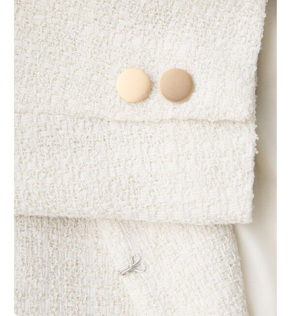 Rope&rsquo;Picnic「【WEB限定カラー】ツイードフレアジャケット/セレモニー対応・リンクコーデ」|ノーカラージャケット|