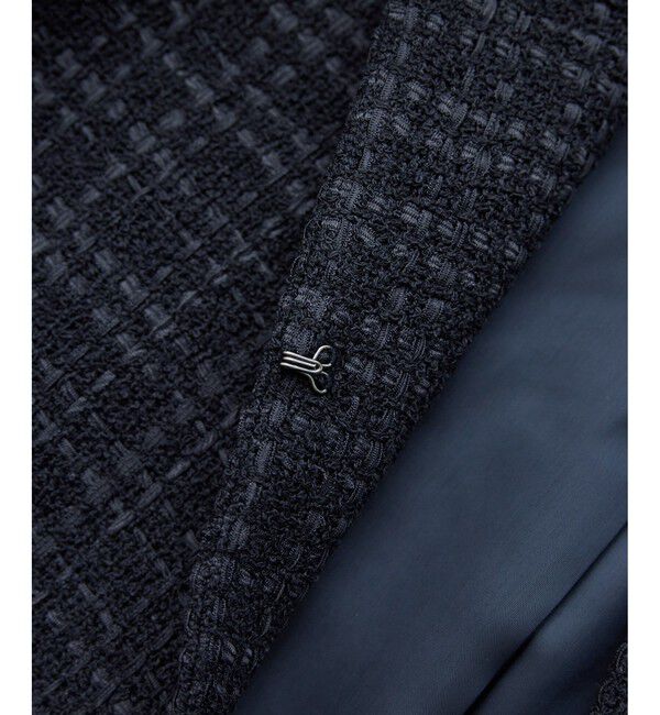 Rope&rsquo;Picnic「【WEB限定カラー】ツイードフレアジャケット/セレモニー対応・リンクコーデ」|ノーカラージャケット|