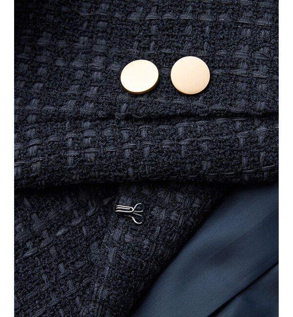 Rope&rsquo;Picnic「【WEB限定カラー】ツイードフレアジャケット/セレモニー対応・リンクコーデ」|ノーカラージャケット|