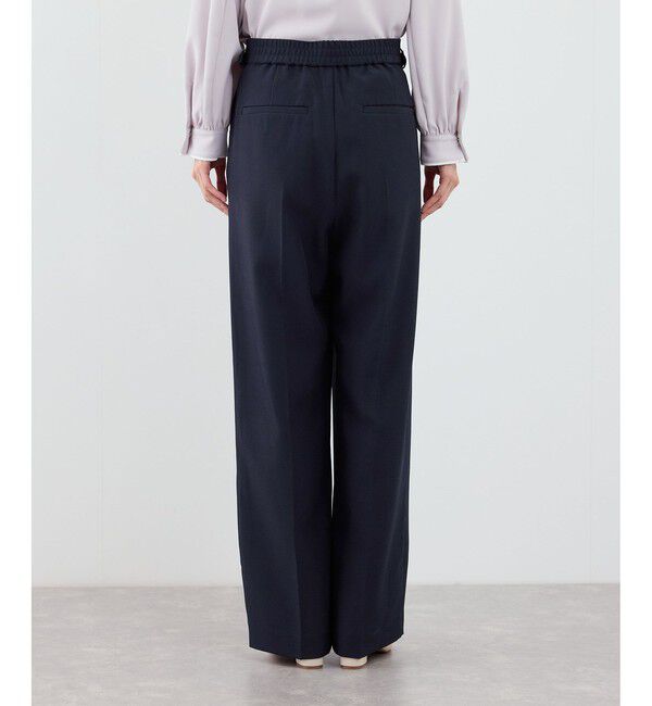 Rope&rsquo;Picnic「【WEB限定・丈長め】クリアツイルサイドベルトワイドパンツ/セレモニー・セットアップ対応」|チノ|