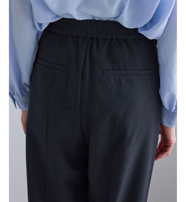 Rope&rsquo;Picnic「【WEB限定・丈長め】クリアツイルサイドベルトワイドパンツ/セレモニー・セットアップ対応」|チノ|