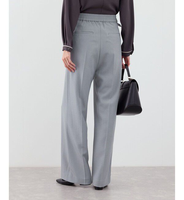 Rope&rsquo;Picnic「【WEB限定・丈長め】クリアツイルサイドベルトワイドパンツ/セレモニー・セットアップ対応」|チノ|