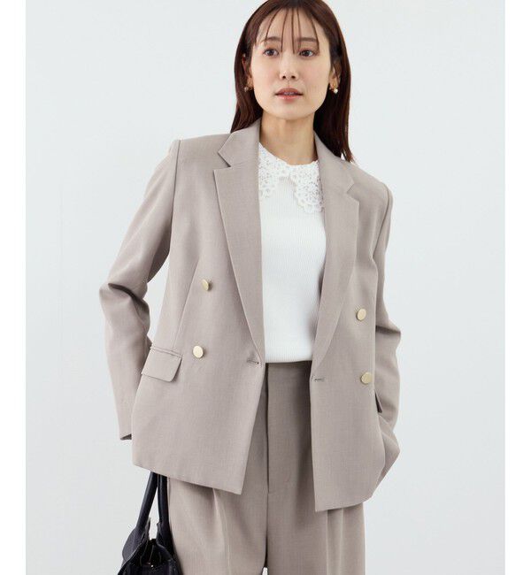 Rope&rsquo;Picnic「クリアツイル金ボタンジャケット/セレモニー・セットアップ対応」|テーラードジャケット|