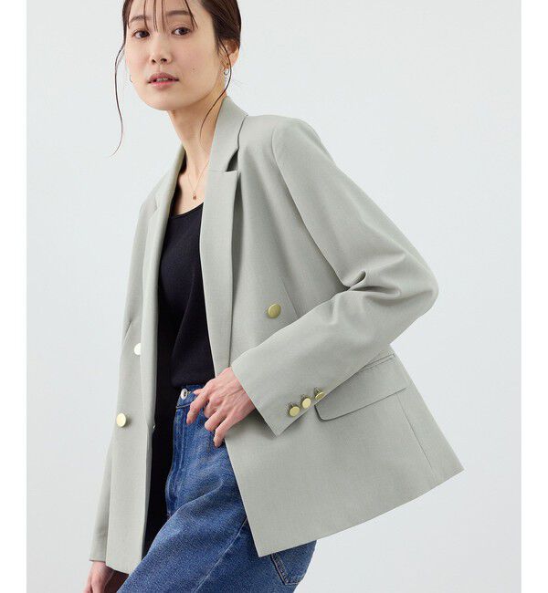 Rope&rsquo;Picnic「クリアツイル金ボタンジャケット/セレモニー・セットアップ対応」|テーラードジャケット|