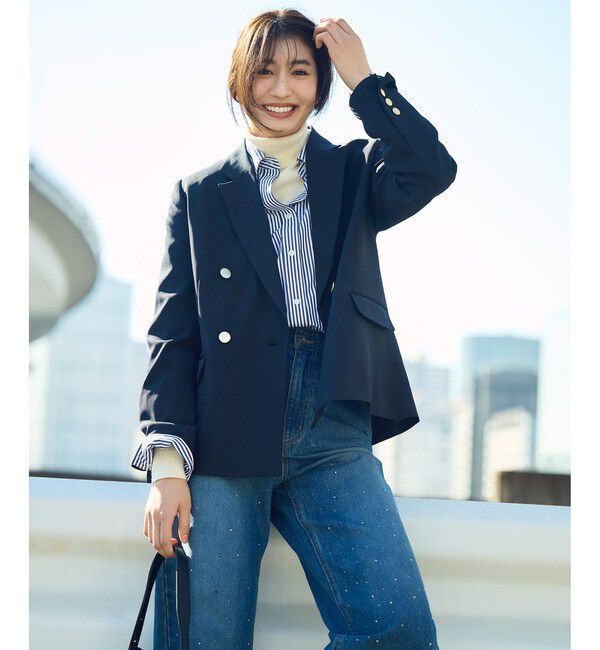 Rope&rsquo;Picnic「クリアツイル金ボタンジャケット/セレモニー・セットアップ対応」|テーラードジャケット|