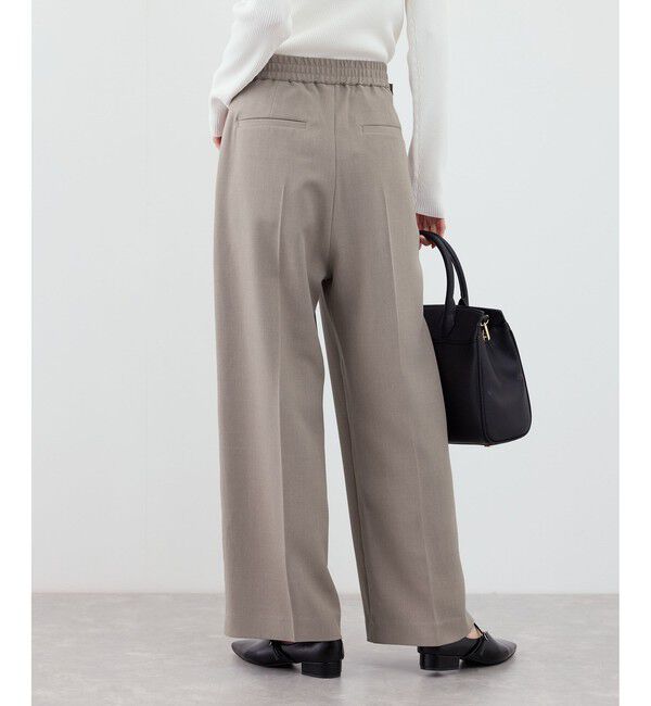 Rope&rsquo;Picnic「クリアツイルワイドパンツ/セレモニー・セットアップ対応」|チノ|