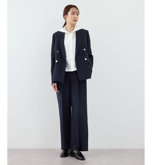 Rope&rsquo;Picnic「クリアツイルワイドパンツ/セレモニー・セットアップ対応」|チノ|