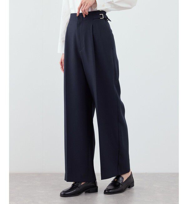 Rope&rsquo;Picnic「クリアツイルワイドパンツ/セレモニー・セットアップ対応」|チノ|