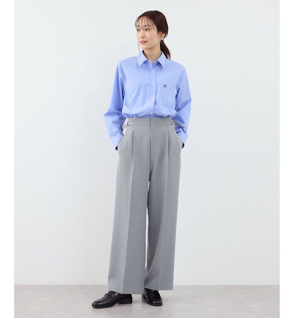 Rope&rsquo;Picnic「クリアツイルワイドパンツ/セレモニー・セットアップ対応」|チノ|