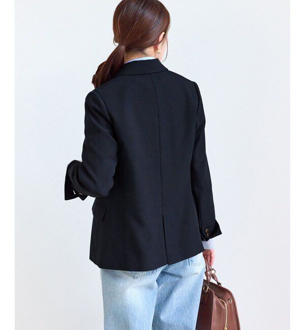 Rope&rsquo;Picnic「【低身長・小柄さんサイズ】クリアツイル金ボタンジャケット/セレモニー・セットアップ対応」|テーラードジャケット|