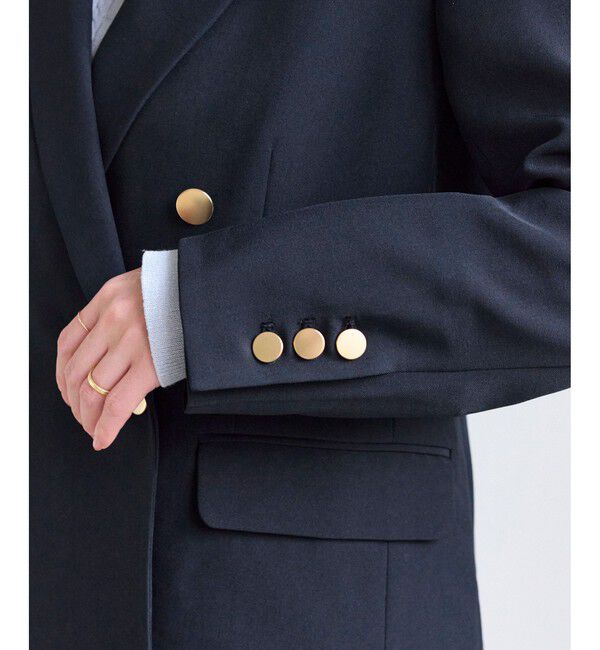 Rope&rsquo;Picnic「【低身長・小柄さんサイズ】クリアツイル金ボタンジャケット/セレモニー・セットアップ対応」|テーラードジャケット|