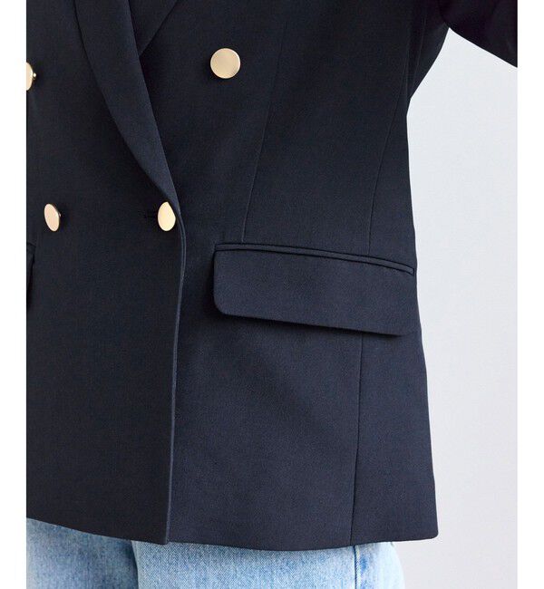 Rope&rsquo;Picnic「【低身長・小柄さんサイズ】クリアツイル金ボタンジャケット/セレモニー・セットアップ対応」|テーラードジャケット|