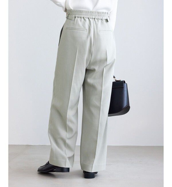 Rope&rsquo;Picnic「【低身長・小柄さんサイズ】クリアツイルワイドパンツ/セレモニー・セットアップ対応」|チノ|