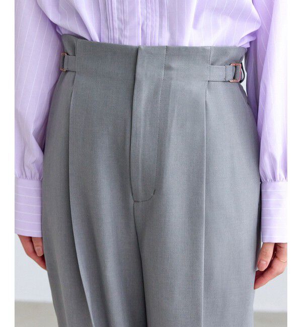 Rope&rsquo;Picnic「【低身長・小柄さんサイズ】クリアツイルワイドパンツ/セレモニー・セットアップ対応」|チノ|